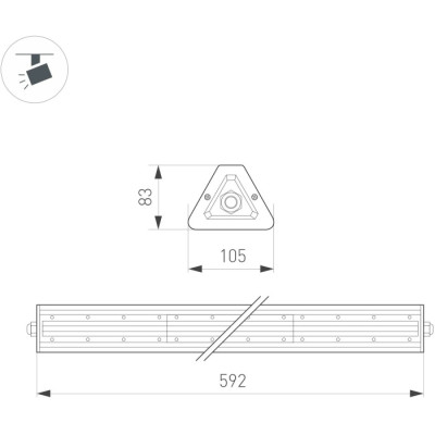 Промышленный потолочный светильник LAGERN 052024