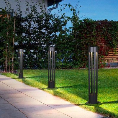 Наземный светильник  09958-0.7-001KT 1,0M GU10 BK