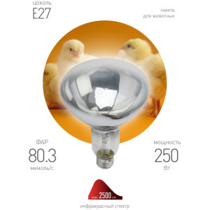 Лампочка инфракрасная  ИКЗ 220-250 R127 E27